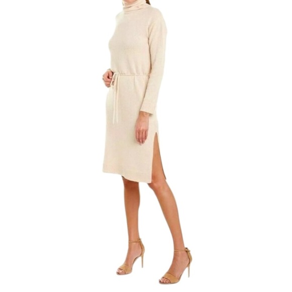 $445 Vince Wool Dress Small Pink Italian Cashmere Washable Side Slit Blush NWT - Picture 5 of 16